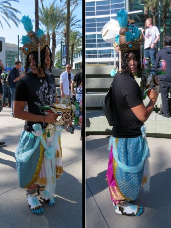 BlizzCon 2018 3-faced cosplayer